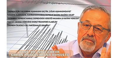Prof. Dr. Naci Görür: Deprem için yalvarma aşamasını geçtik