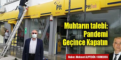 PTT Şubesinin Kapatılması Mağduriyet Yaşatacak