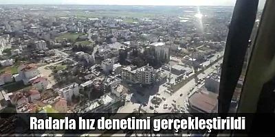 Radarla hız denetimi gerçekleştirildi