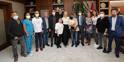 Rektör Özkan, organ nakli olan hastalarla görüştü