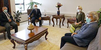 Rektör Özkan, YÖK Başkanı Özvar’ı ziyaret etti