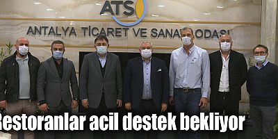 Restoranlar acil destek bekliyor