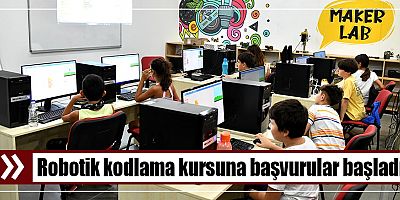 Robotik kodlama kursuna başvurular başladı