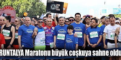 RUNTALYA Maratonu büyük coşkuya sahne oldu