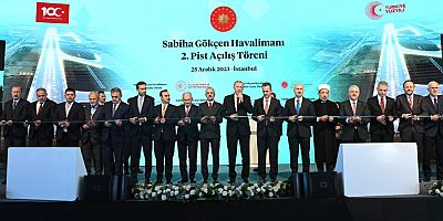 Sabiha Gökçen Havalimanı 2. pisti Cumhurbaşkanı Erdoğan tarafından açıldı