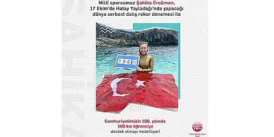 Şahika Ercümen Cumhuriyetimizin 100. yılında rekor denemesi yapıyor