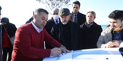 Sahil Bandı Düzenleme Projesi'nde çalışmalar sürüyor