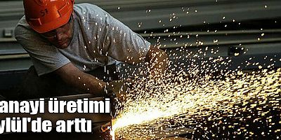 Sanayi üretimi Eylül'de arttı