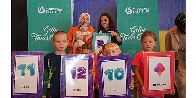 Savaş mağduru Ukraynalı çocuklar hem eğleniyor hem Türkçe öğreniyor