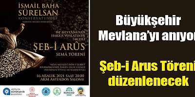 Şeb-i Arus Töreni düzenlenecek