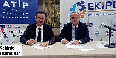 Şehirde ticaret var