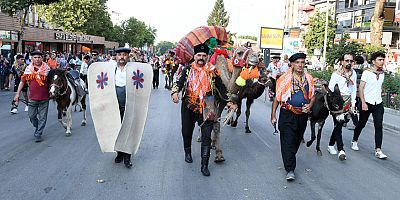 Şehirde Yörük Göçü canlandırması büyük ilgi gördü
