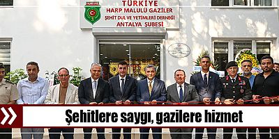 Şehitlere saygı, gazilere hizmet