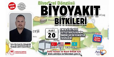 Şeker kamışından enerji üretimi online derste anlatılacak