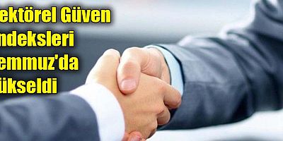 Sektörel Güven Endeksleri Temmuz'da yükseldi