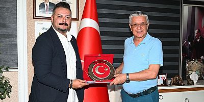 Sendika Başkanı Mutaf’tan Başkan Topaloğlu’na ziyaret 