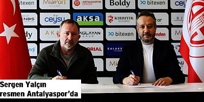 Sergen Yalçın resmen Antalyaspor’da