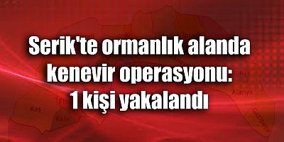 Serik'te kenevir operasyonu