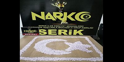 Serik'te uyuşturucu madde ele geçirildi