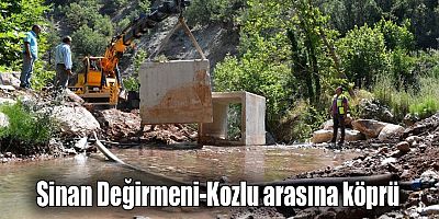 Sinan Değirmeni-Kozlu arasına köprü