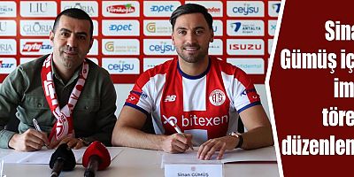 Sinan Gümüş için imza töreni düzenlendi