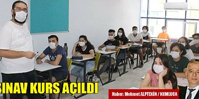 Sınav Kurs açıldı