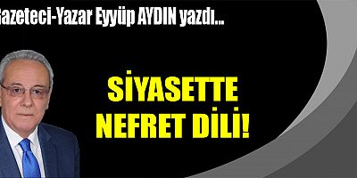 SİYASETTE NEFRET DİLİ!
