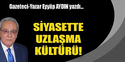 SİYASETTE UZLAŞMA KÜLTÜRÜ!