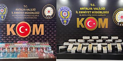 Son bir haftada 10 bin 840 adet kaçak makaron ele geçirildi