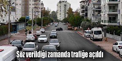 Söz verildiği zamanda trafiğe açıldı