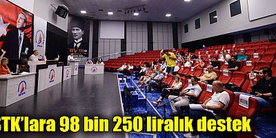 STK’lara 98 bin 250 liralık destek