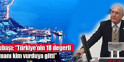 Subaşı: “Türkiye’nin 18 değerli limanı kim vurduya gitti”