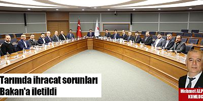 Tarımda ihracat sorunları Bakan'a iletildi
