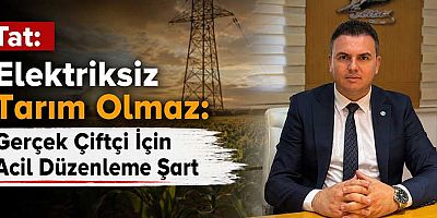 Tat: “Elektriksiz Tarım Olmaz: Gerçek Çiftçi İçin Acil Düzenleme Şart”