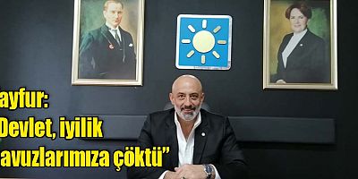 Tayfur: Devlet, iyilik havuzlarımıza çöktü