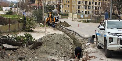 Tekirova’da oteller bölgesinin içme suyu hattı yenileniyor