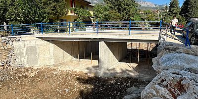Tekirova’da taşkın riskine karşı köprü çalışması tamamlandı