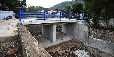 Tekirova’daki köprü taşkın riskine karşı yenilendi