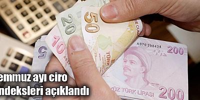 Temmuz ayı ciro endeksleri açıklandı