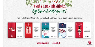 TEV Yeni Yıl Kartlarıyla Gençlerin Yarınlarına Umut Olun!