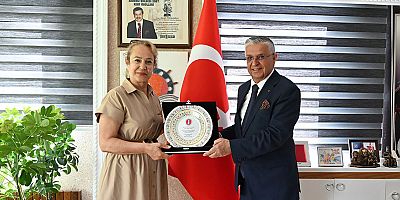 TKB Kemer Şube Başkanı Akdağ'dan Başkan Topaloğlu'na ziyaret 