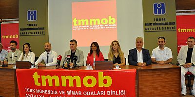 TMMOB Antalya'dan imar planı değişikliği açıklaması