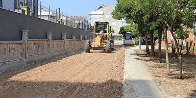 TOKİ Gazi konutlarında asfalt hazırlığı başladı