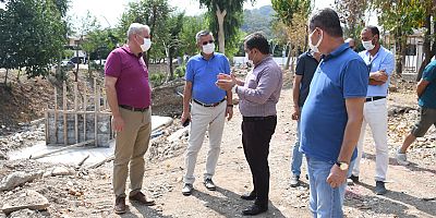 Topaloğlu Kemer'de devam eden çalışmaları inceledi