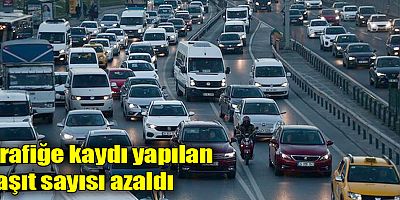 Trafiğe kaydı yapılan taşıt sayısı azaldı