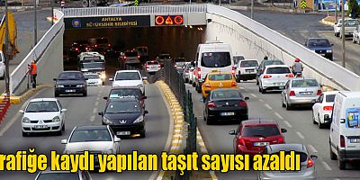 Trafiğe kaydı yapılan taşıt sayısı azaldı