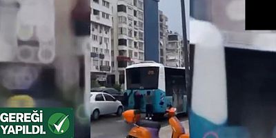 Trafiği Tehlikeye Düşüren Paten Kullanan 2 şahıs hakkında işlemlere başlandı