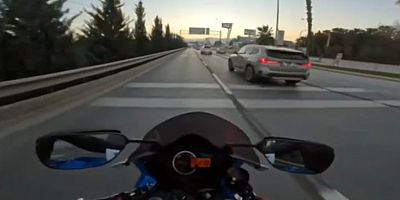 Trafik Kural İhlali Yapan ve Görüntüleri Sosyal Medyada Paylaşan Motosiklet Sürücüsüne cezai işlem uygulandı