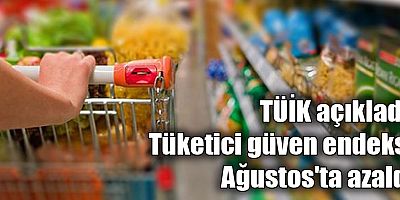 TÜİK açıkladı: Tüketici güven endeksi Ağustos'ta azaldı