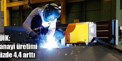 TÜİK: Sanayi üretimi yüzde 4,4 arttı